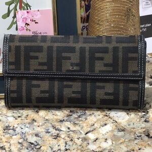 Fendi Zucca Long Wallet